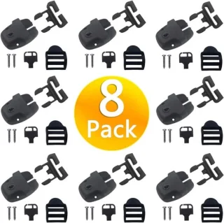 Spa hot tub cover clips set - 8 delig - zwart - ShopVlot