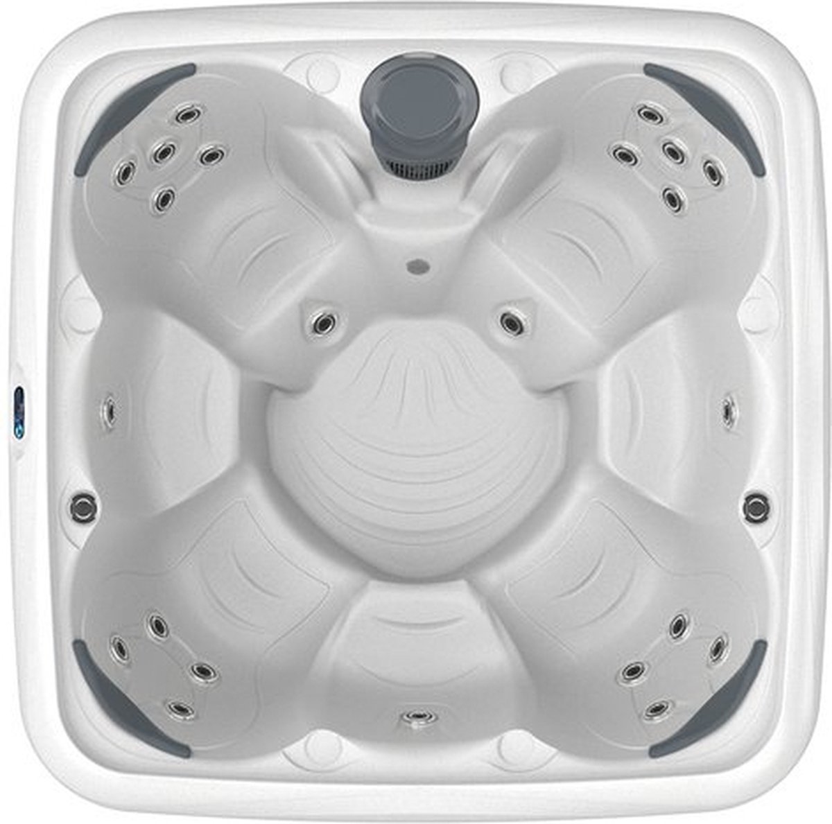 De Spa Stonehenge BIG EZ White Diamond Grey Wicker in één oogopslag