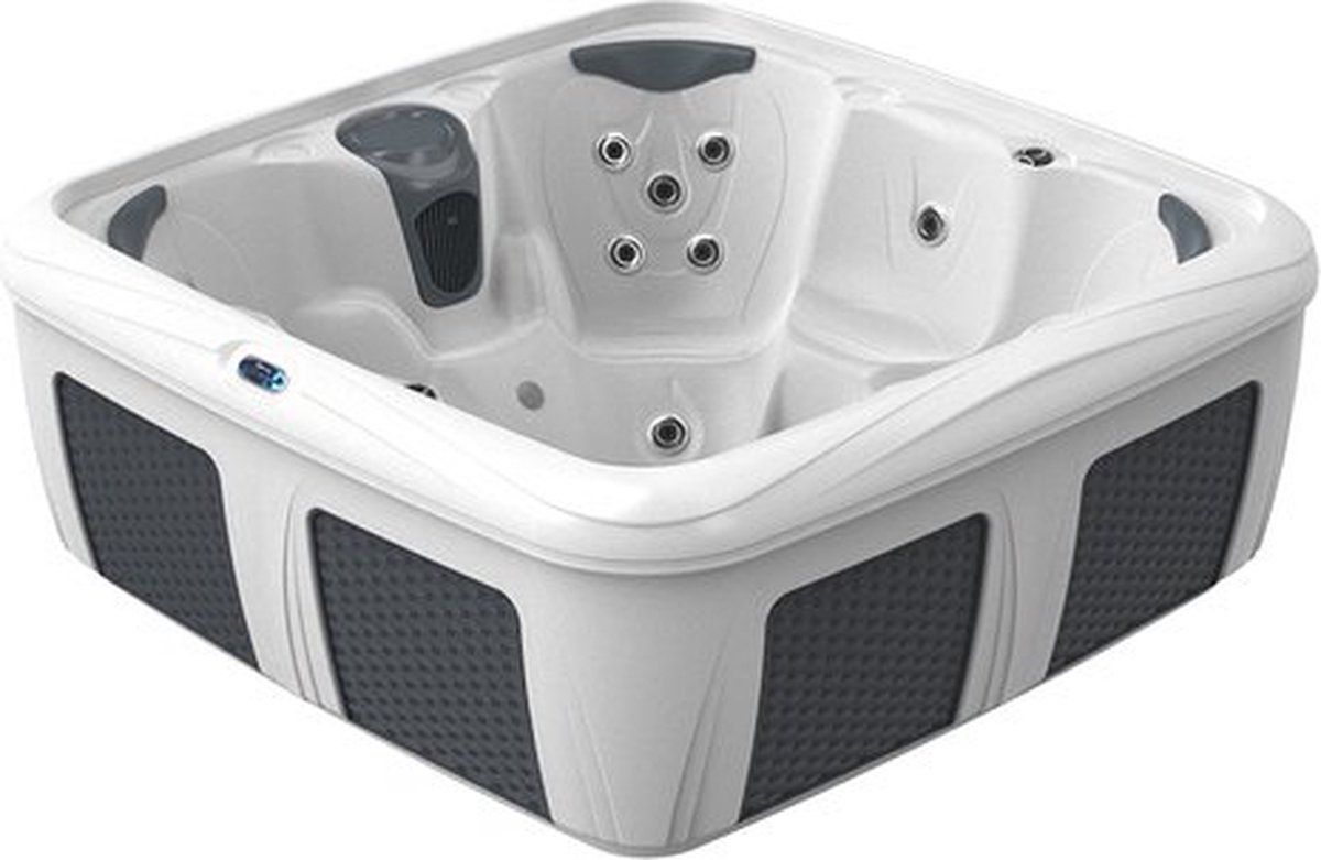 Wat vinden we goed aan de Spa Stonehenge BIG EZ White Diamond Grey Wicker