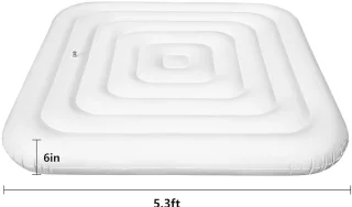 SpaCover 162 cm Opblaasbare Afdekking voor Vierkante Bubbelbaden (Mspa, Lay-Z-Spa)