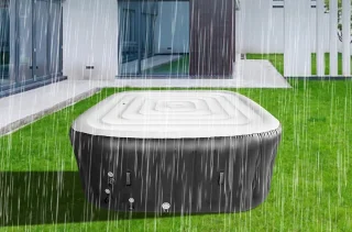 SpaCover 162 cm Opblaasbare Afdekking voor Vierkante Bubbelbaden (Mspa, Lay-Z-Spa)