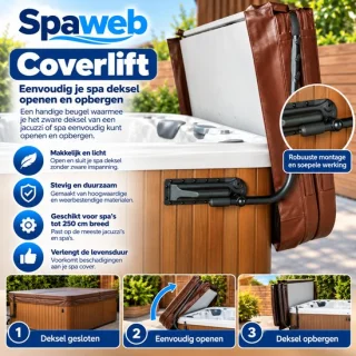 Spaweb Coverlift 2 – Spa coverlift voor jacuzzi en spa