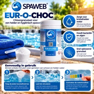 Spaweb Eur-O-Choc chloorshock voor jacuzzi, spa en hottub review