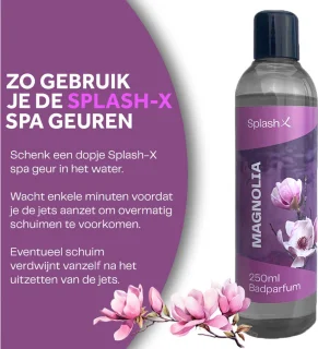Splash-X Magnolia spa geur 250 ml