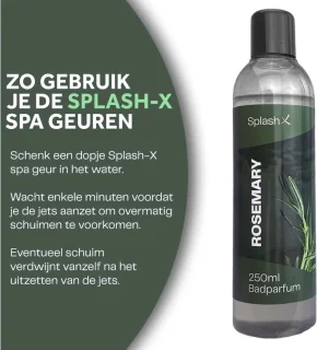 Splash-X Rosemary Spa Geur 250 ml