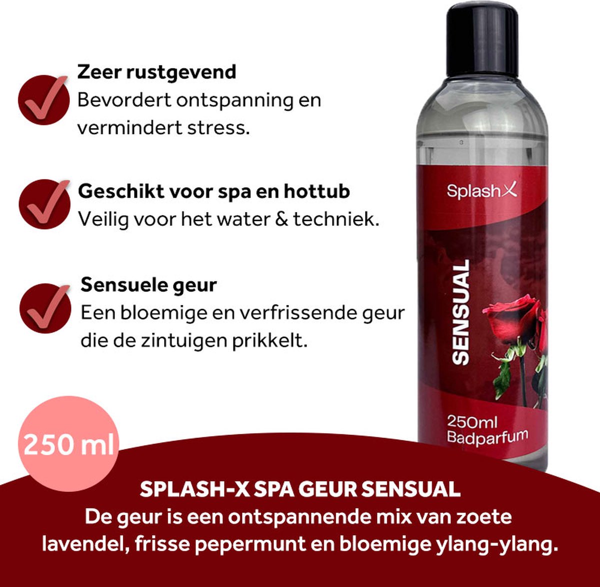 Wat vinden we goed aan de Splash-X Sensual spa geur 250 ml