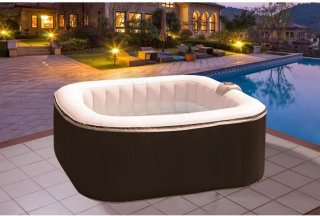 Wat vinden we goed aan de SUN SPA Gelamineerde vierkante opblaasbare spa