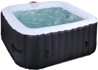 SUN SPA Vierkante opblaasbare spa 6 personen 1,85x0,65 m