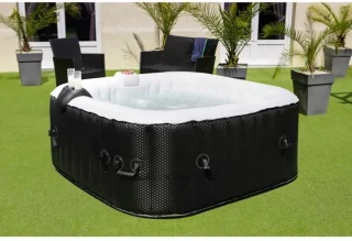 SUN SPA Vierkante opblaasbare spa 6 personen 1,85x0,65 m