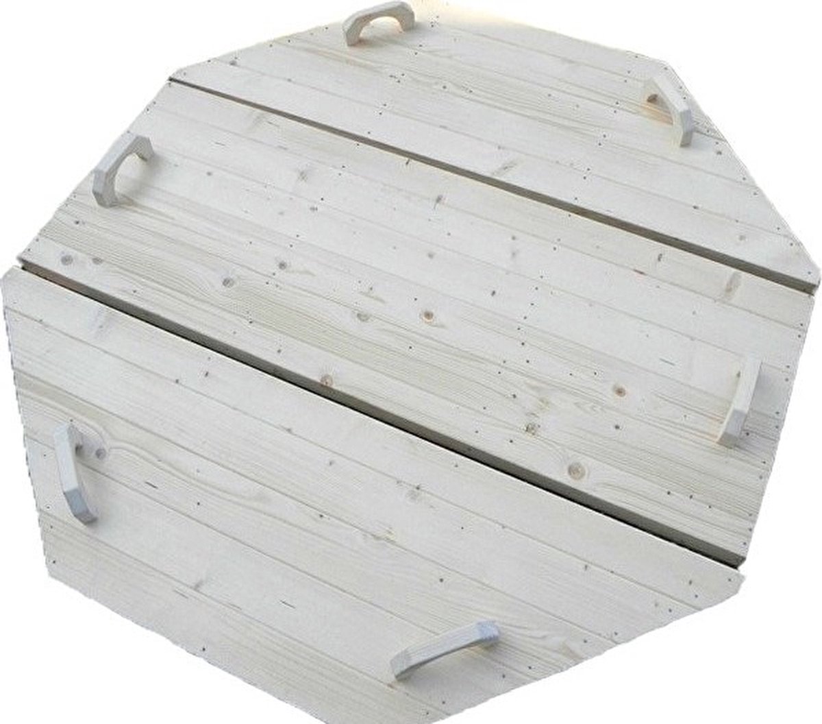 ThermoraLux Hottub 1900x1900mm ongemonteerd met houten cover