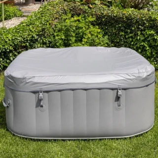 Thuys Lazy Z Spa Opblaasbare Jacuzzi 145x145x65 cm Grijs