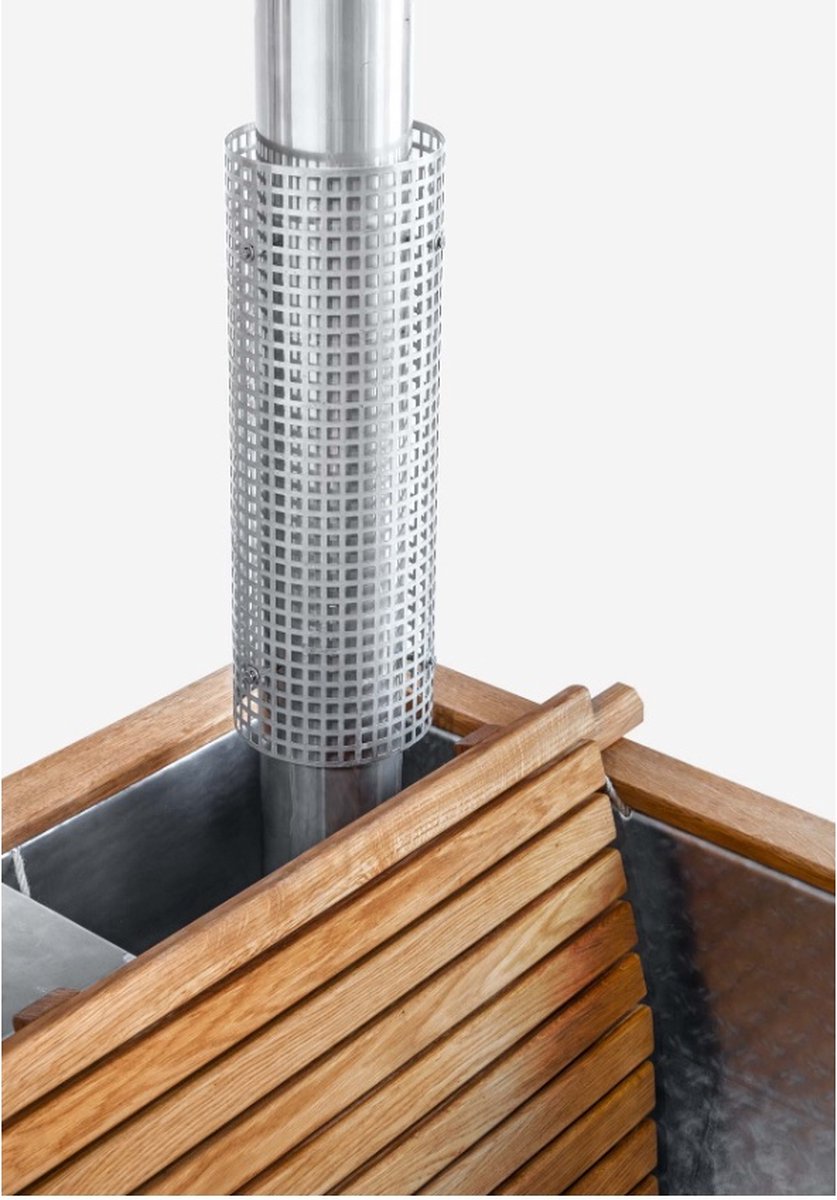 Ticra Outdoor Zweedse Hikki Hottub Aluminium Eikenhout