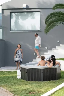 Tuscany frame smart spa 193x193x73 cm xxl whirlpool voor 6 personen van Alta furniture