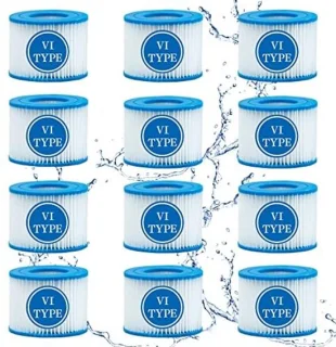 Type VI spa- en hot tubfiltercartridge, set van 12
