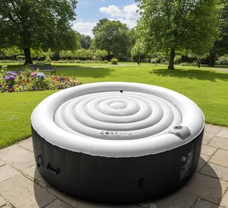 Universele Opblaasbare Jacuzzi Afdekking Ø160 cm – Grijs