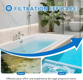 Vemera spa vervangingsfilter 273 mm – halfronde handgreep