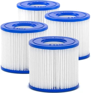 Vervangingsfilter voor hot tub, set van 4
