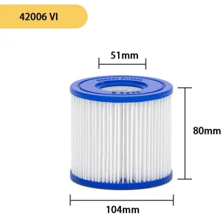 Vervangingsfilter voor hot tub, set van 4