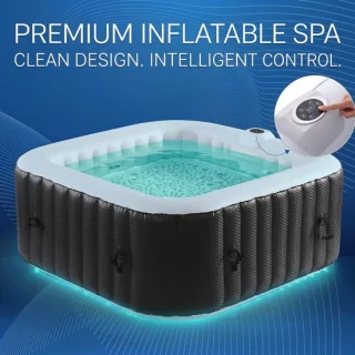 Vierkante opblaasbare whirlpool