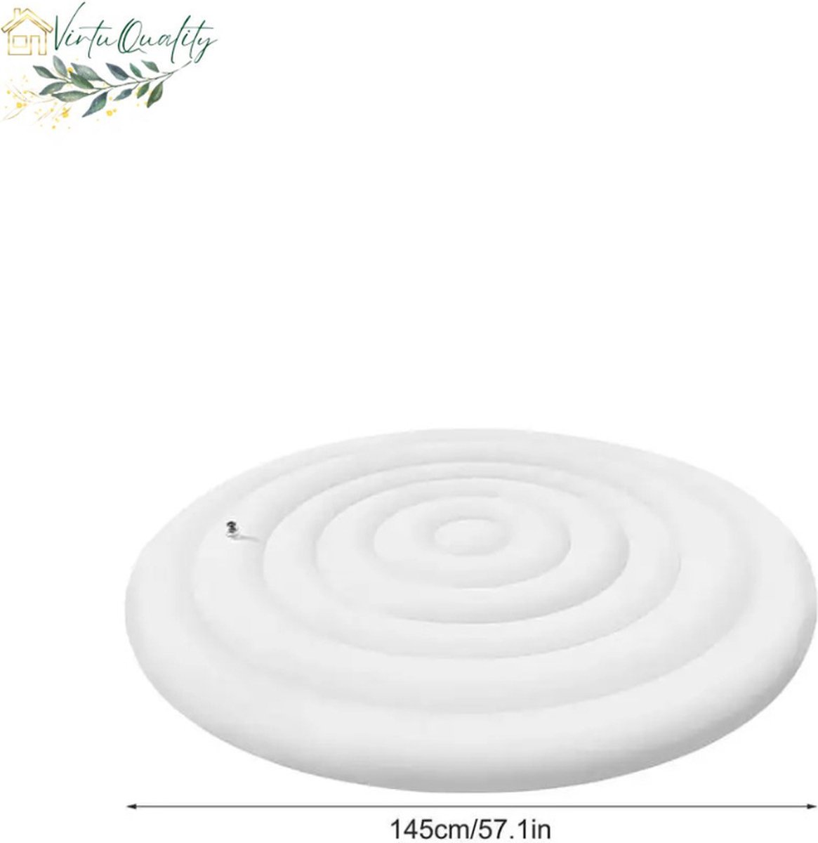 VirtuQuality Jacuzzi Rond Deksel 145 cm Wit