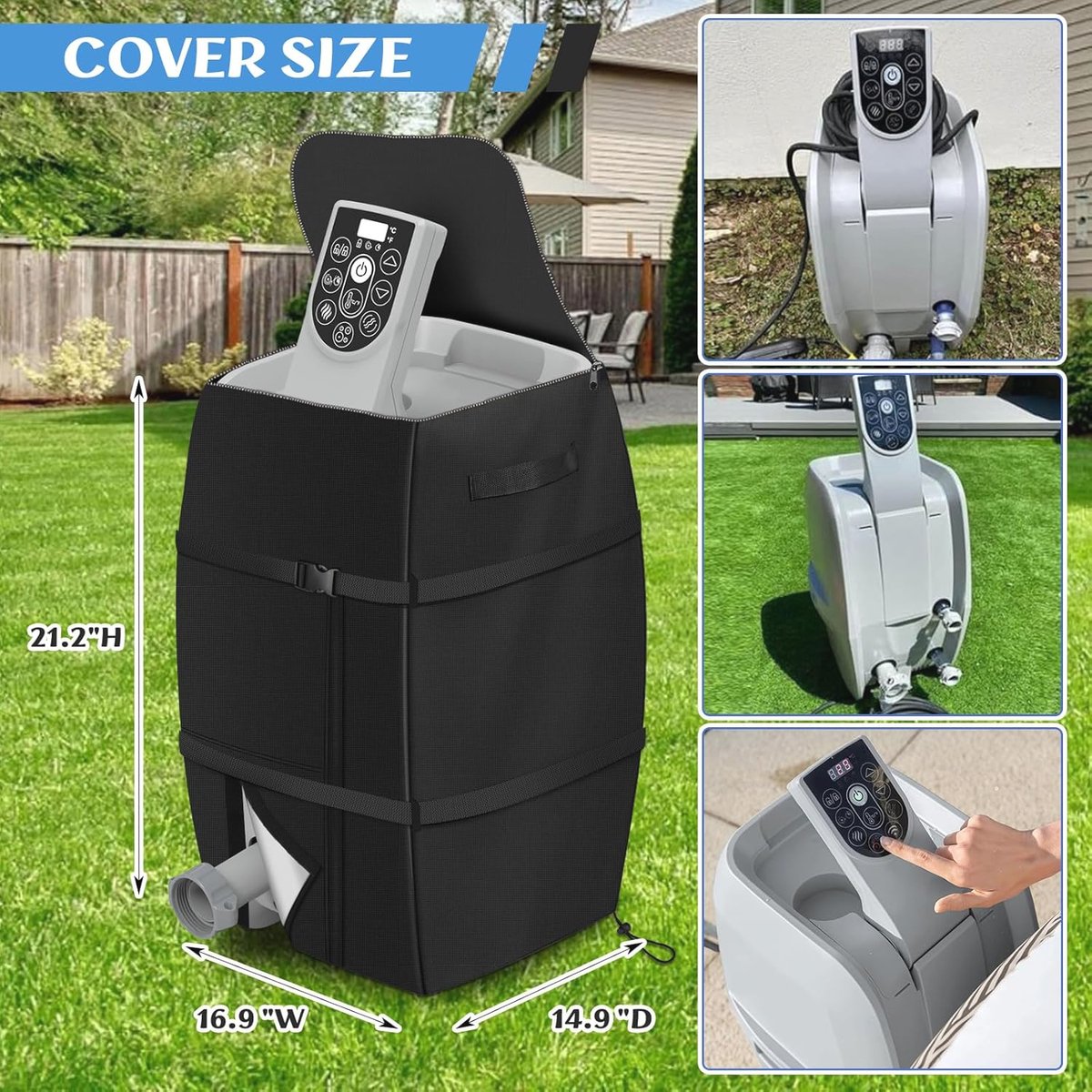 Waterdichte Pomp Cover voor Opblaasbare Hot Tubs