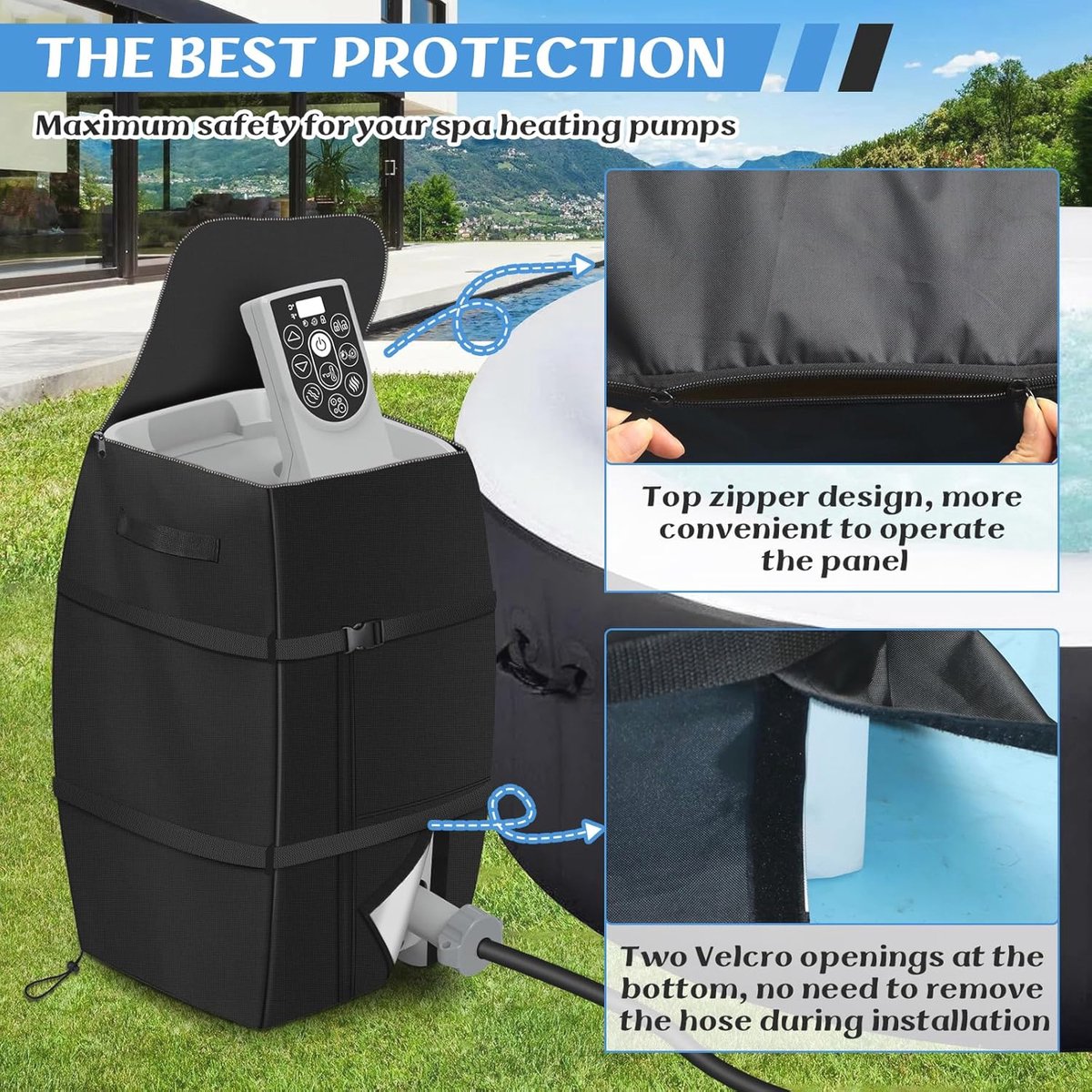 Waterdichte Pomp Cover voor Opblaasbare Hot Tubs