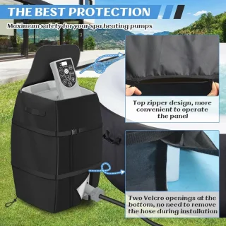 Waterdichte Pomp Cover voor Opblaasbare Hot Tubs