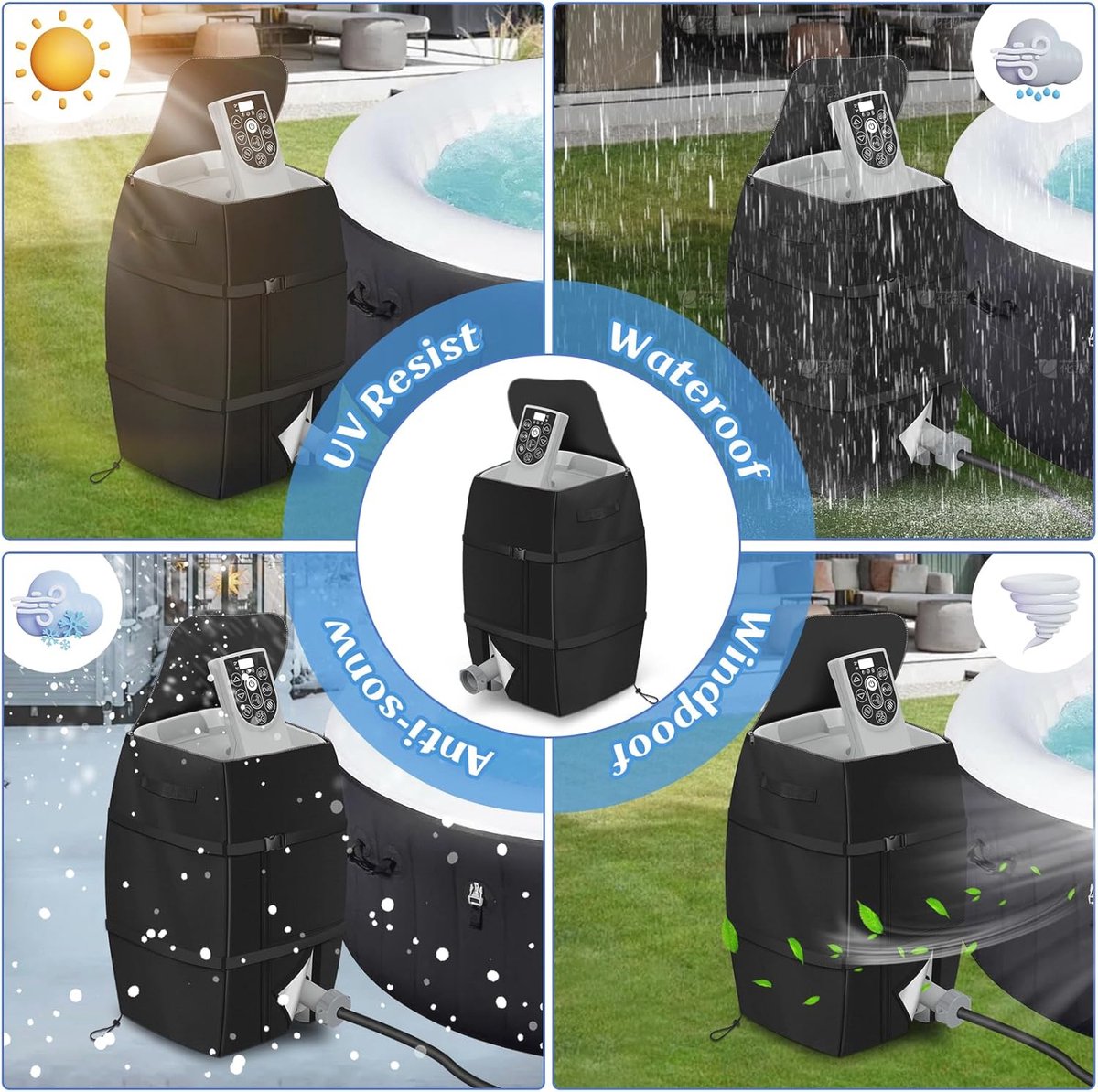 Waterdichte Pomp Cover voor Opblaasbare Hot Tubs