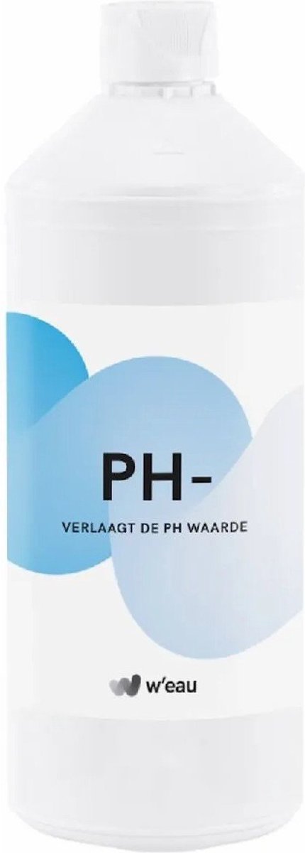 De W’eau pH-verlager vloeibaar 1L in één oogopslag