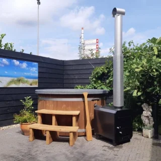 Welltub Hottub houtgestookt 180 cm