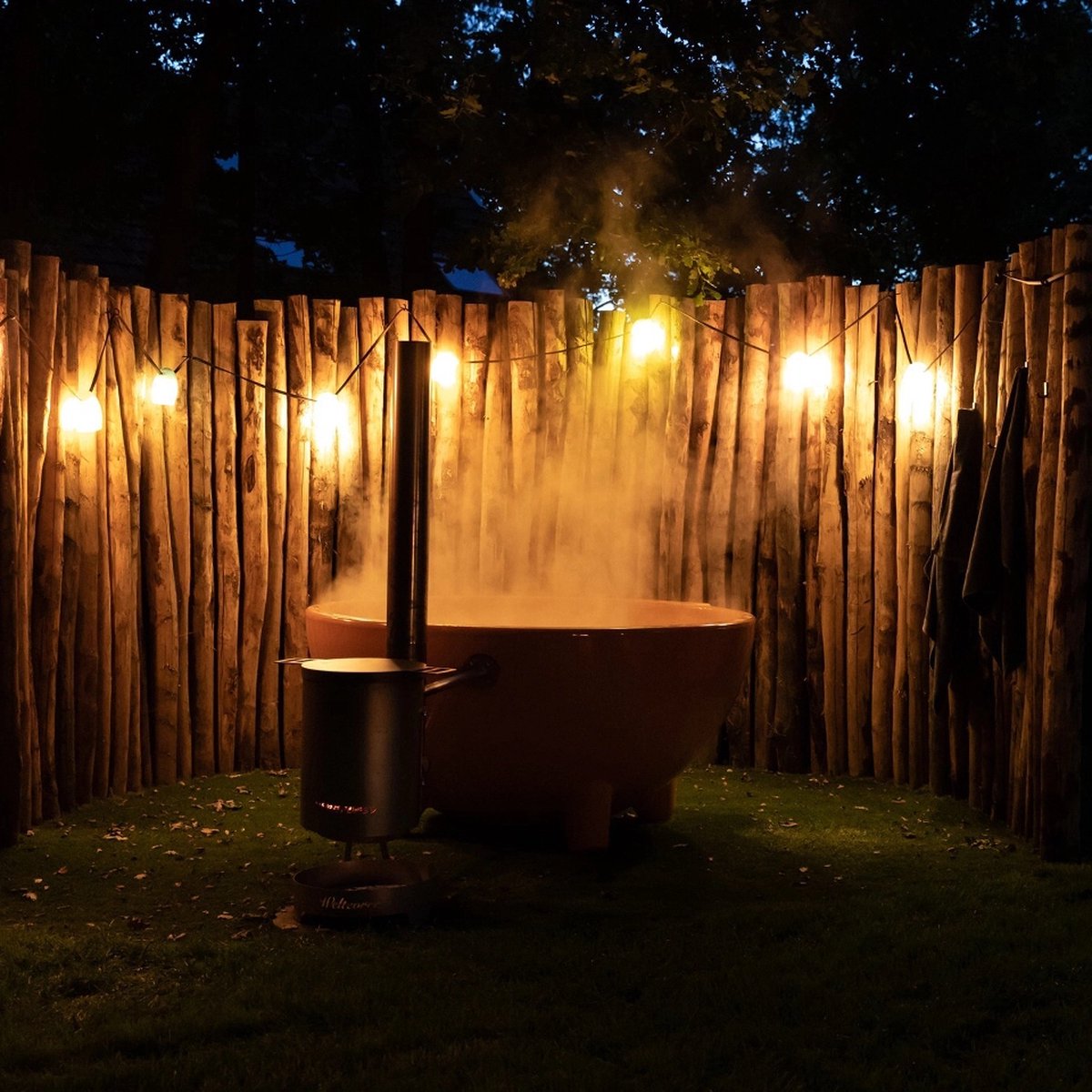 Weltevree Dutchtub Original Hottub Houtgestookt 600L Olijfgroen