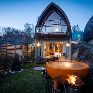 Weltevree Dutchtub Original Houtgestookte Hottub Oranje RAL 2000 600L
