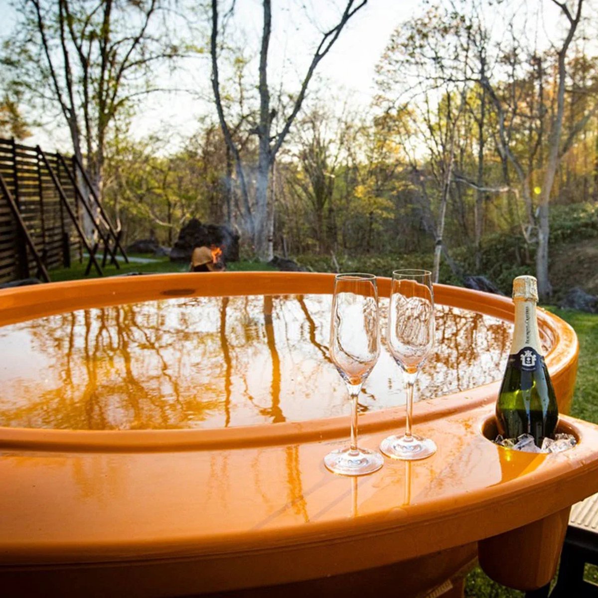 Weltevree Dutchtub Original Houtgestookte Hottub Oranje RAL 2000 600L