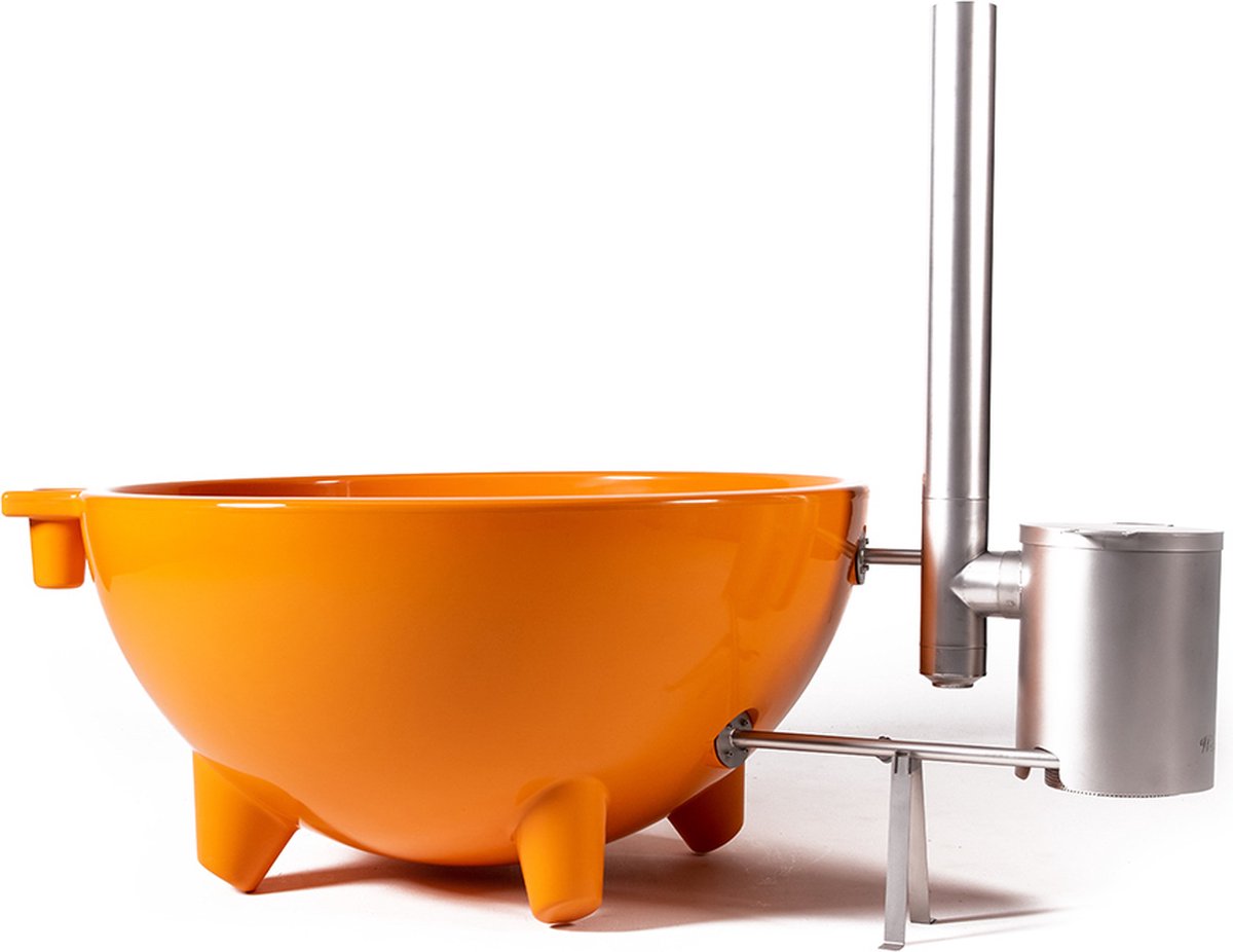 Weltevree Dutchtub Original Houtgestookte Hottub Oranje RAL 2000 600L