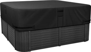 Whirlpool Spa-afdekking 2160 x 2160 x 508 mm Zwart