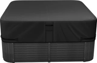Whirlpool Spa-afdekking 2160 x 2160 x 508 mm Zwart