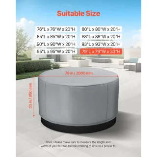 Whirlpoolafdekking Whirlpool 200x200x85 cm Grijs