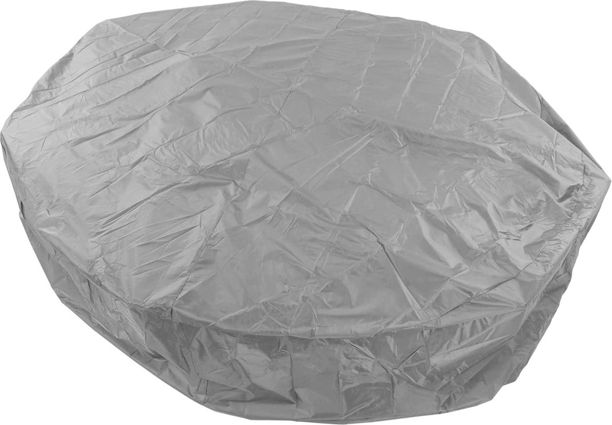 Zilveren Polyester Ronde Hot Tub Cover 215x70cm