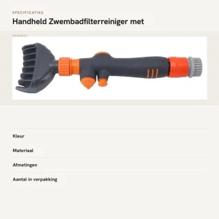 Zwembadfilterreiniger