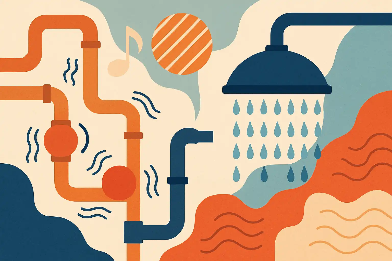 De geheimen van stille leidingen: zo verhelp je fluitende, kloppende of tikkende geluiden van je regendouche