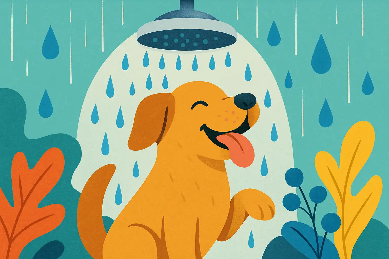 Happy paws onder de regen: zo maak je je regendouche huisdierproof