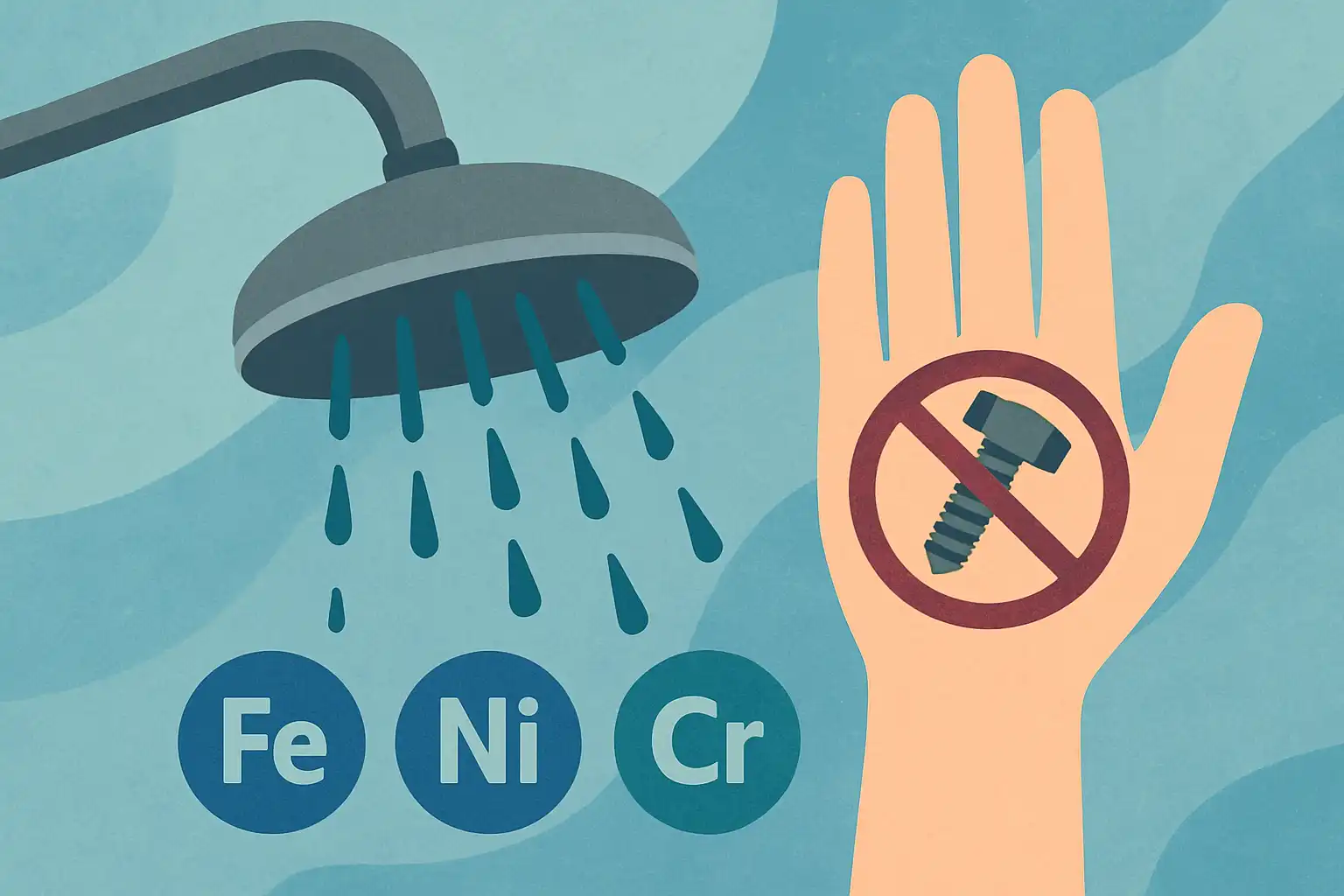 Regendouche en metaalallergieën: welke materialen zijn veilig voor je huid en hoe herken je ze