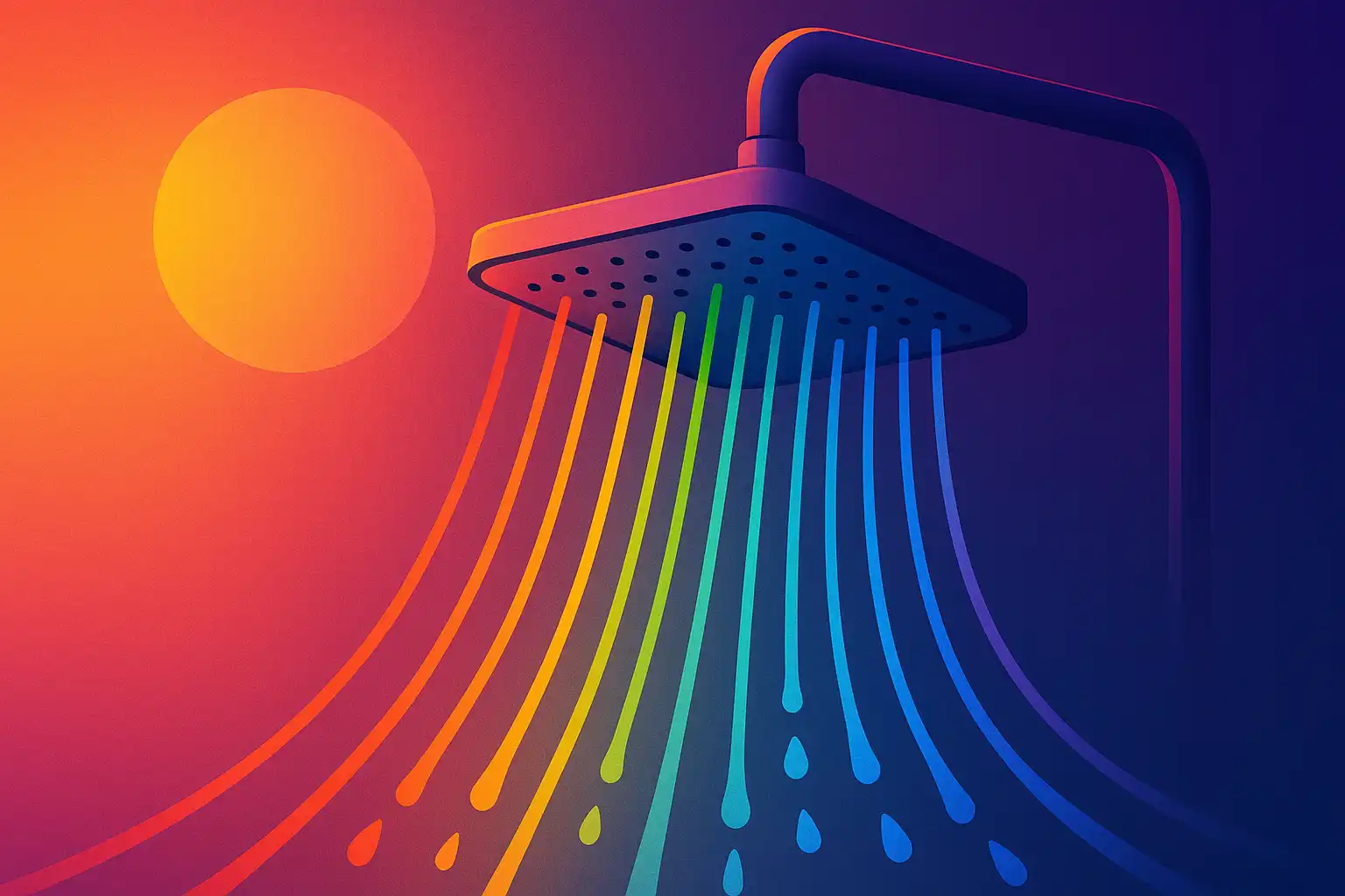 Wellness in kleur: zo verandert chromotherapie je regendouche in een mini-spa