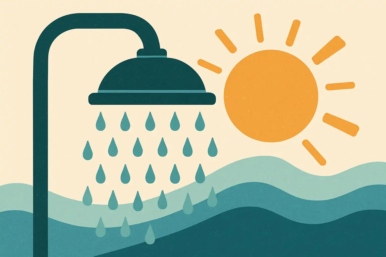 Zo blijf je koel tijdens een hittegolf: slimme regendouche-hacks voor verkoeling zonder stroomverspilling