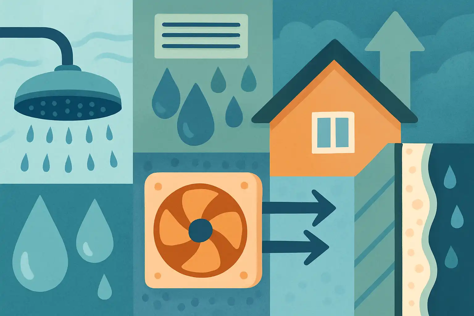 Zo zorg je dat je regendouche geen vochtprobleem wordt: ventilatie, isolatie en slimme materialen