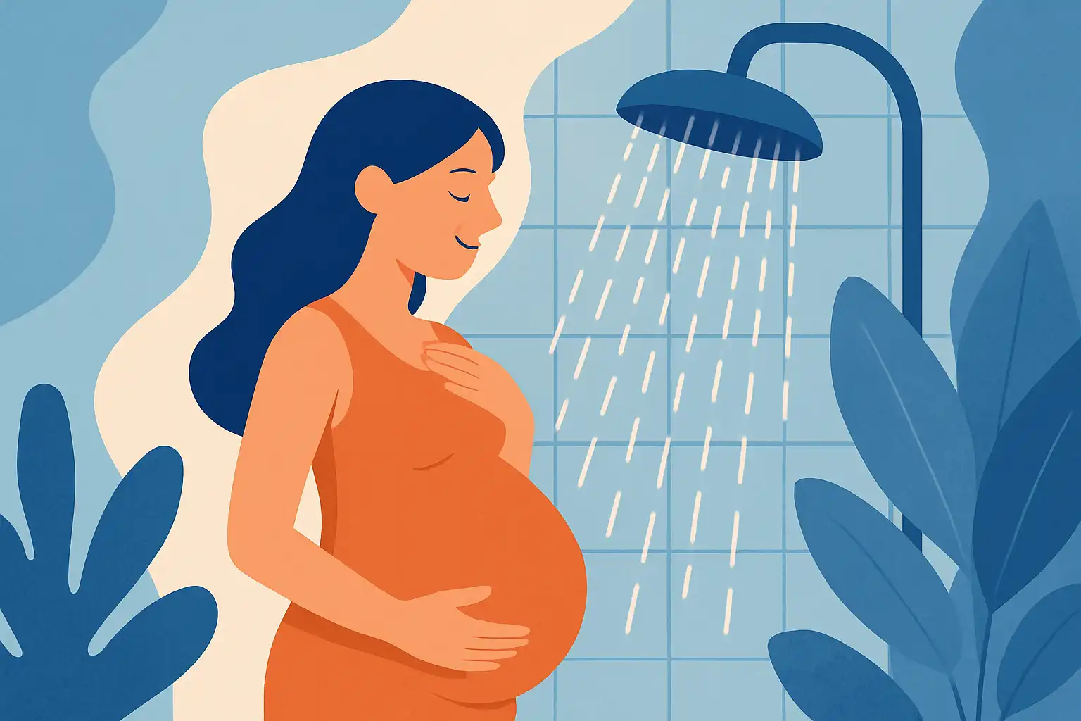 Zwanger douchen? zo maakt een regendouche je zwangerschap comfortabeler en veiliger