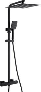 Auralum max Regendouche met Thermostaatkraan - Doucheset Zwart - Regendoucheset - Zwart Douchekolom met Thermostatische Mengkraan - 12 inch Douchekop review