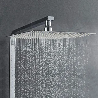Vierkante RVS Regendouchekop 25cm - Luxe Chroom Afwerking