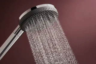 hansgrohe Raindance Alive S Puro - Showerpipe - Ecostat thermostaat - 300mm maat - 1 straalfunctie - Chroom