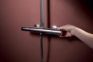 hansgrohe Raindance Alive S Puro - Showerpipe - Ecostat thermostaat - 300mm maat - 1 straalfunctie - Chroom